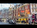 London, UK 🇬🇧 Very Lively Evening Sunset Central London Walking Tour 4K HDR (▶2 hours)