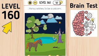 Brain Test Level 160 Horsy Wishes To Be A Unicorn.