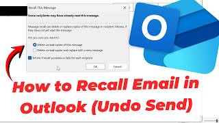 How to Recall Email in Outlook (Undo Send)