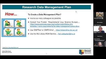 Developing a Data Management Plan for your research data