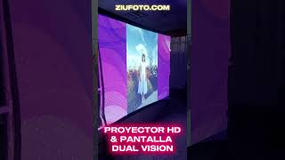 Proyector Hd Y Pantalla Dual Vision