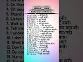 English to Hindi Daily use sentences #learnenglishwithdsm #spokenenglish #dailyusesentences #english