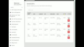 JSACLOUD - Back end  - Viewing a Saved JSA
