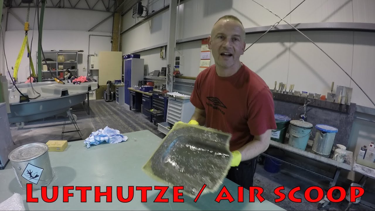 Lufthutze / Air Scoop ,  Mein 1. Test laminieren für Anfänger , LOW BUDGET SPORBITZ