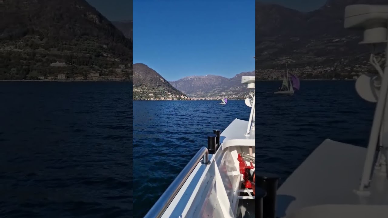 Lago di Iseo Italy in front of Monte Isola