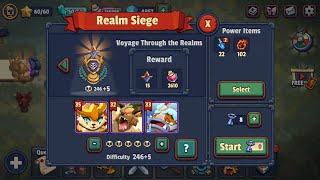 Realm Defense Event - Cyra & Elara Seige Difficulty 246   5