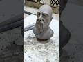 🧔‍♂️BEARDED MAN - A portrait in clay #clay #clayart #shorts