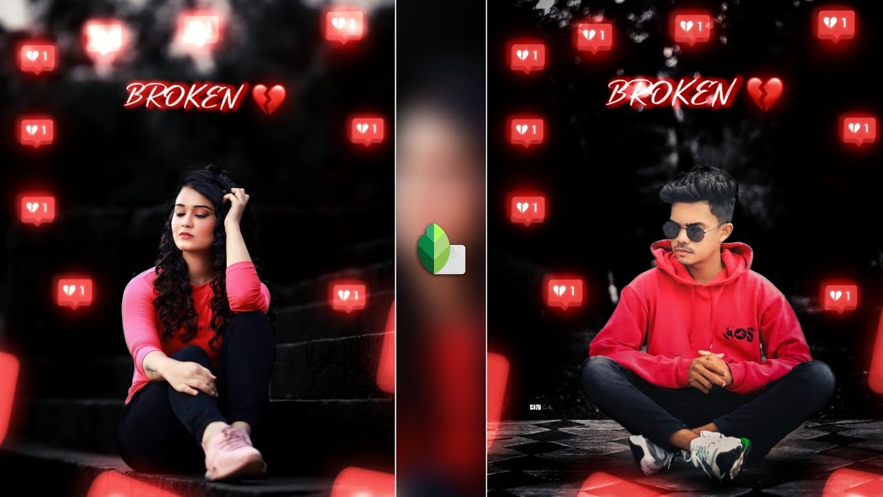 New Snapseed Broken Heart Photo Editing | Snapseed Photo Editing 2022 - 9Photo Editing Zone