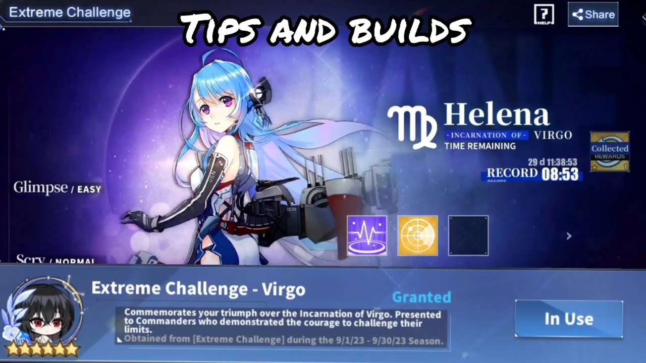 [Azur Lane] Extreme Challenge - Virgo Helena Tips and builds