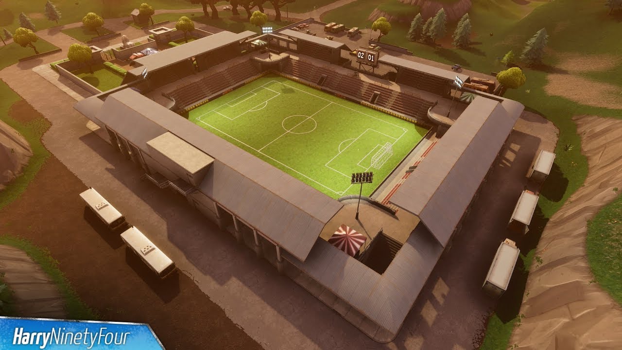Fortnite Battle Royale All 7 Football Soccer Pitch Locations Guide Score At Different Pitches Youtube