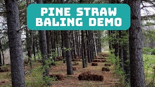 Pine Straw Baling Demo Video