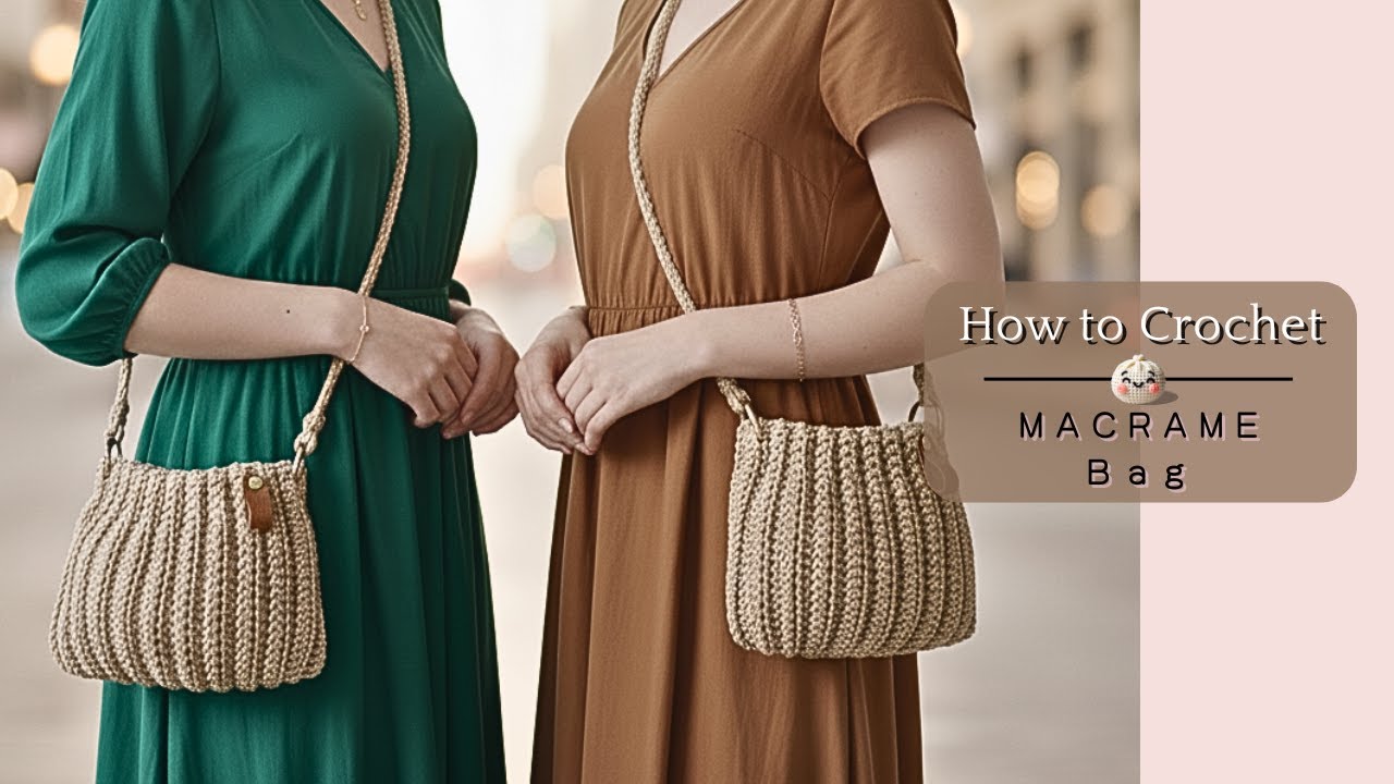 Easy Crochet Macramé Bag | Free Pattern + Tutorial