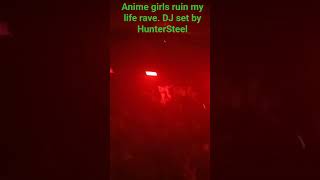 anime girls ruin my life rave #rave #miami #techno #cosplay