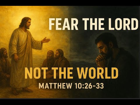 Fear the Lord, Not The World l Matthew 10:26-33 - YouTube