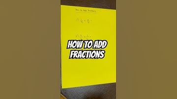 How to add fractions with the same denominator #math #mathtips #addingfractions