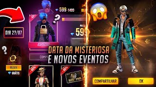 DATA DA LOJA MISTERIOSA 10.0 E SKINS, PACOTE ROLEZEIRO POR 9 DIMAS MUITOS PRÊMIOS E MAIS - FREE FIRE
