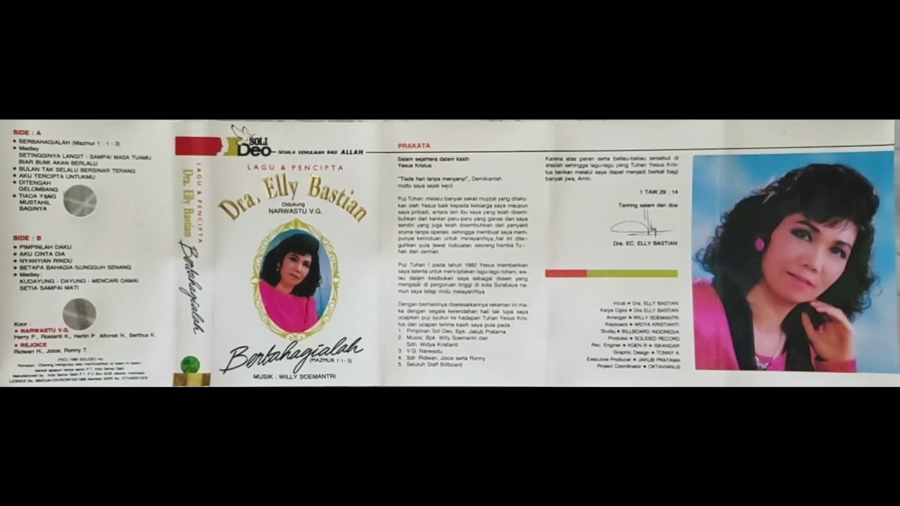 Aku cinta Dia  -  Penyanyi dan pencipta: Dra Ec Elly Bastian, MM
