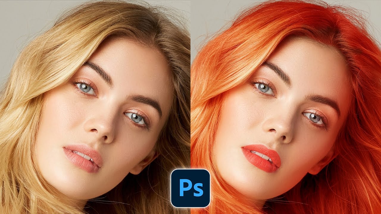 How To Change Hair Color In ONE MINUTE Using Photoshop YouTube How To Change Hair Color In ONE MINUTE Using Photoshop YouTube