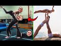 'Trio Acro Yoga challenge' w/ Girlfriend & Sister