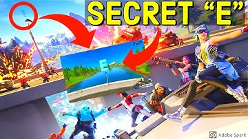 Search The Hidden "E" Found In The "DIVE" Loading Screen - Fortnite Chpater 2 - Dive Challenges