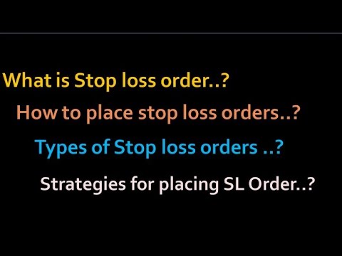 stop loss order stock market