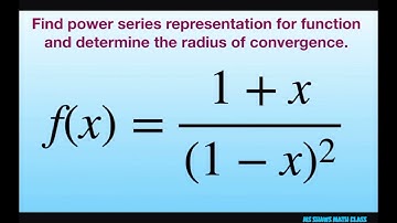 Find power series representation for f(x) = (1+x)/(1-x)^2. Radius of convergence