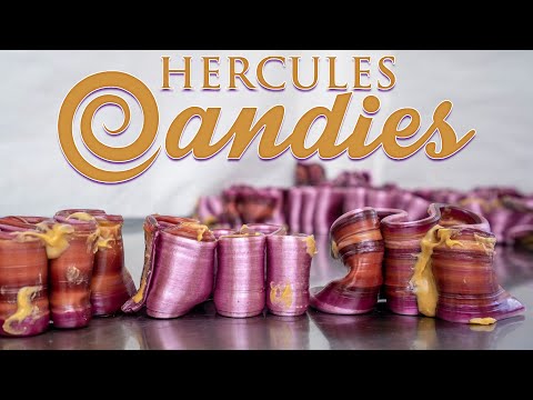 Peanut Butter And Jelly Ribbon Candy (Grape Flavor)