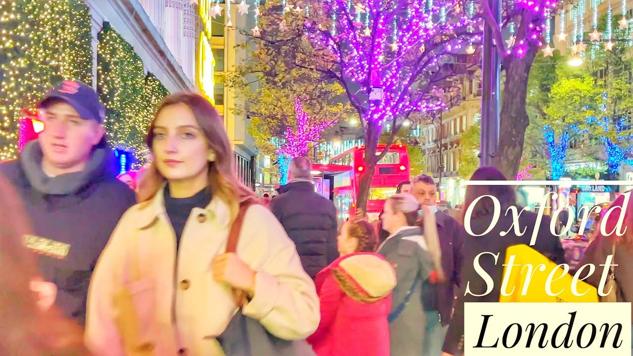 London Christmas shopping, Central London Christmas Walk. London walk