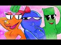 RAINBOW FRIENDS, But Everyone is CUTE GIRL?! - Cartoon Animation
