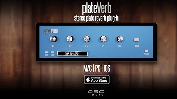 plateVerb - iOS Now Available - Cross-platform Stereo Plate Reverb