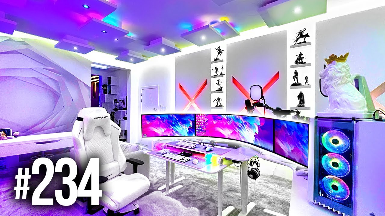 Room Tour Project 234  – BEST Desk & Gaming Setups!