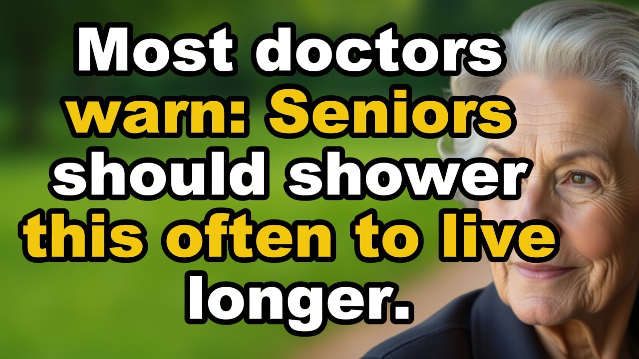 Большинство врачей предупреждают, как часто пожилым людям следует принимать душ, чтобы оставаться...