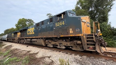 CSX 5244 leading the way heading south in Warm Springs, Ga.