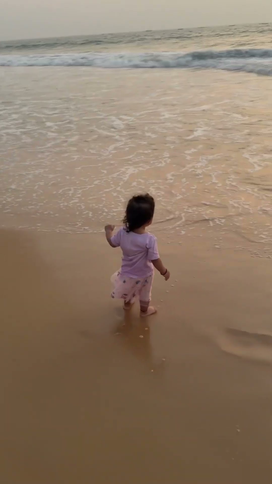 Cute baby in beach