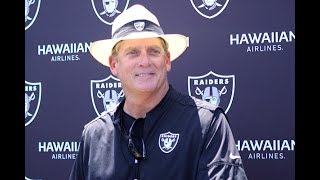 Raiders head coach jack del rio updates from day 4 of training camp