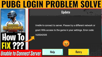 Unable to Connect Server Problem After Update 2025 | PUBG MOBILE Login Network or WiFi Problem✅ PUBG