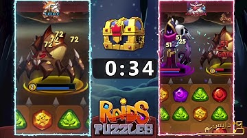 #Raids  Puzzles RPG Quest #Summon legendary heroes and fight for glory and riches!