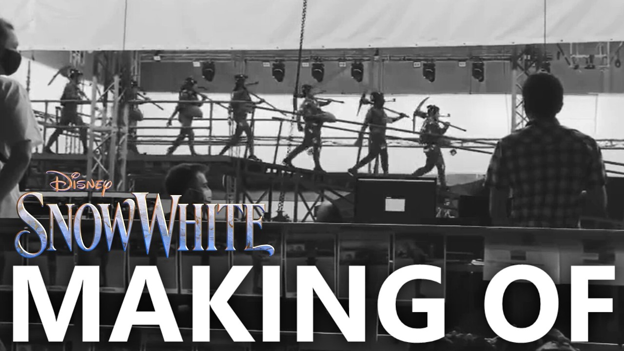 Snow White (2025) Behind the Scenes - Making of Dwarfs, Stunt Doubles ...