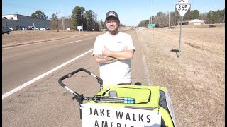 Jake Sansing's viral walk across America reaches West Tennessee