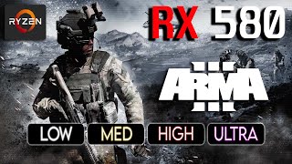 Arma 3 | RX 580 8GB | Ryzen 3 3100 | All Settings | Benchmark | Gameplay | 1080p