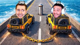 LIPÃO e GQ acorrentando um CARRO! - Chained Wheels