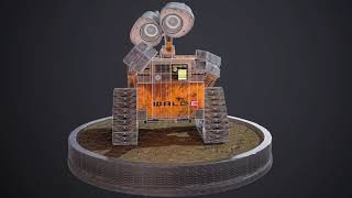 Wall E - 3D Model Turntable