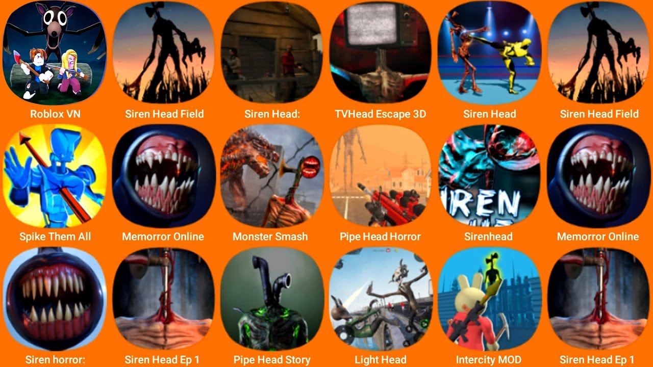 99 in The Forest, Siren Head Field, Siren Head Story, TV Head Escape 3D, Siren Head Robot...