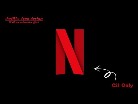 How to make Netflix logo with animation effect by HTML and CSS Only !