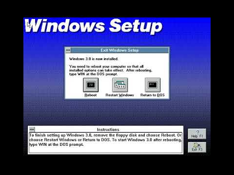 Installing Windows 3.0a in FreeDOS - YouTube