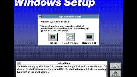 Installing Windows 3.0a in FreeDOS