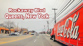 New York City - Driving on Rockaway Blvd, Queens, NY