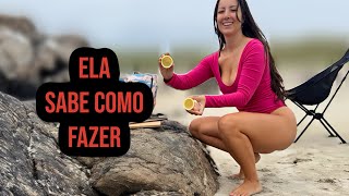 Cozinhando na beira da praia na Irlanda | Vanlife Real de Kombi na Irlanda  Ep 477