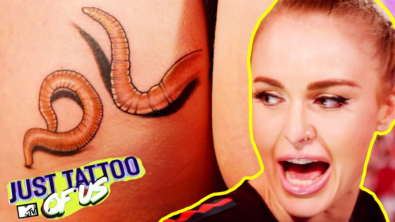 She Has Worms Coming Out Of Her Bum?! | Weirdest Tattoos | Just Tattoo Of  Us 3 - YouTube