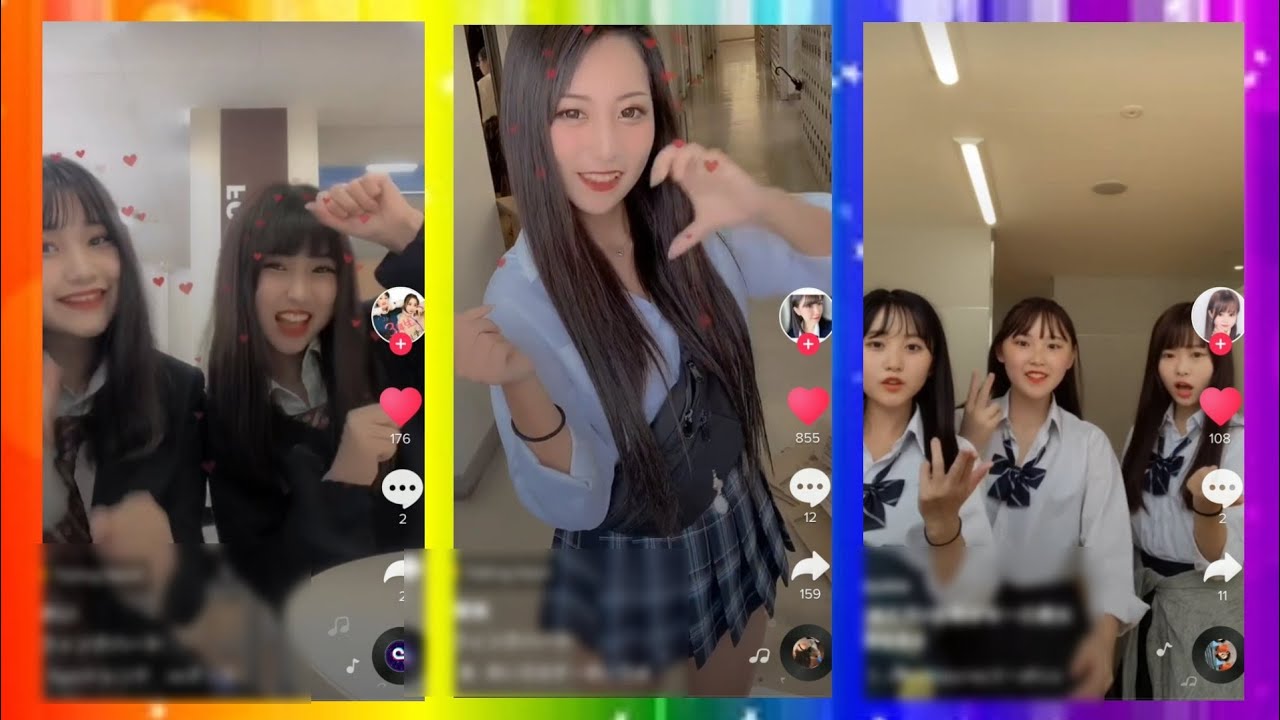 (japan tik tok)日本 ティクトック 高校 / Japanese high school tektok 60 - YouTube